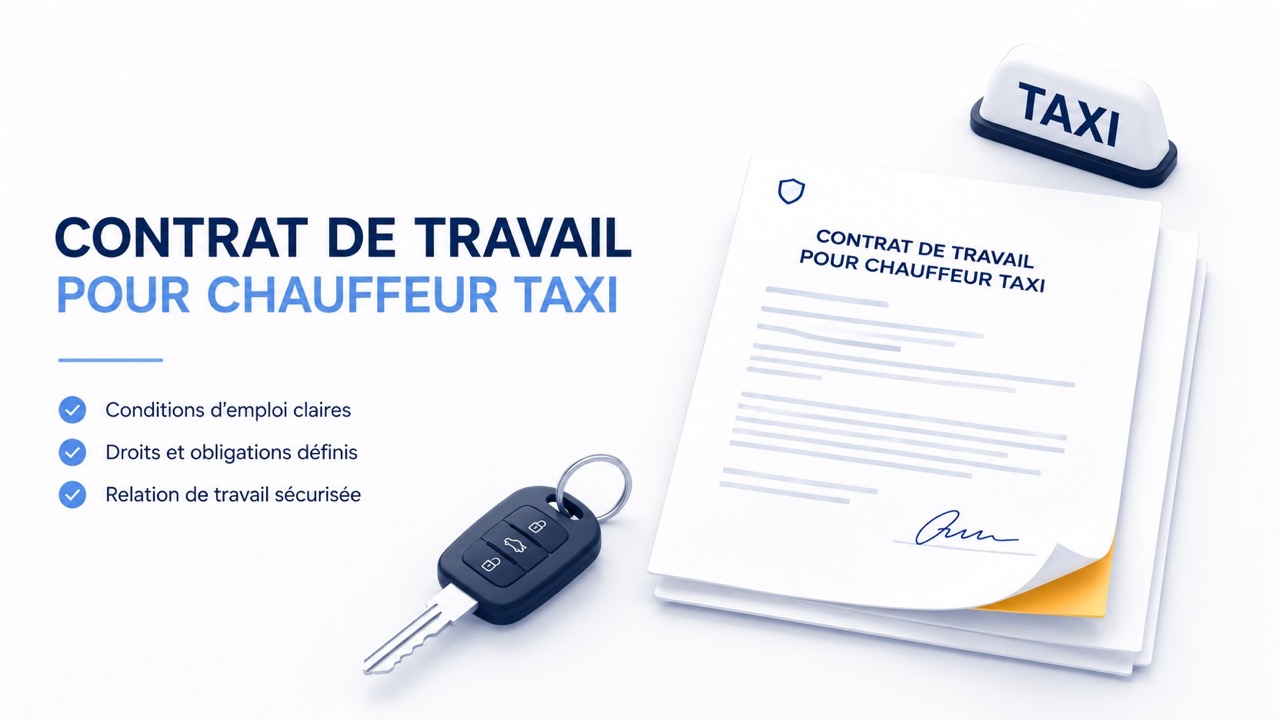 Modèle de contrat de travail pour chauffeur taxi (PDF & Word)