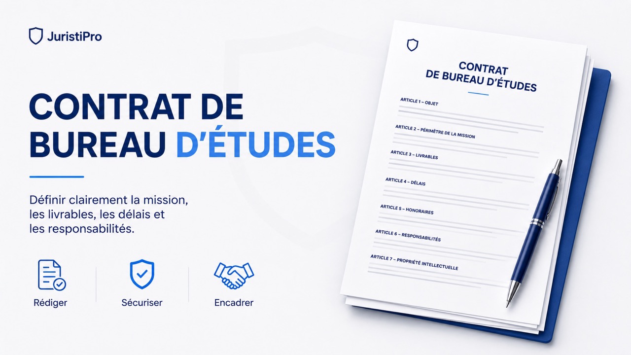 Modèle de contrat de bureau d'études (PDF & Word)
