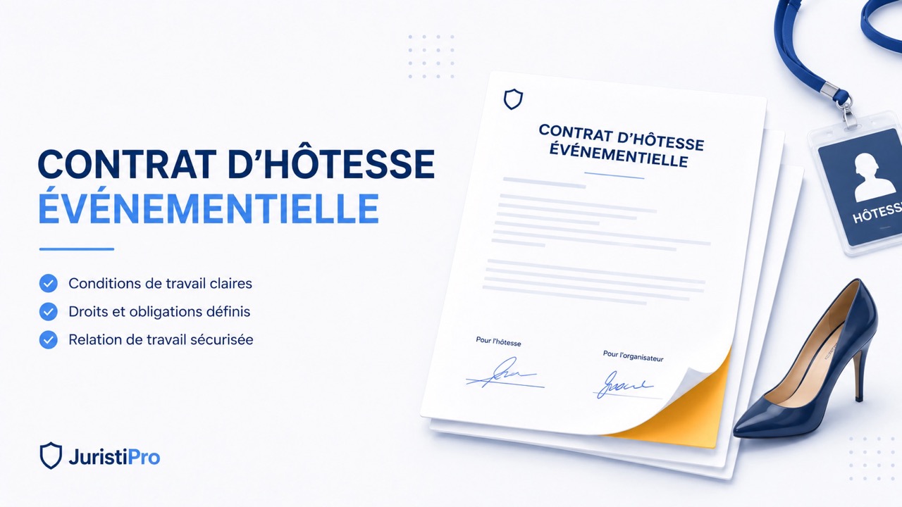 Modèle de contrat d'hôtesse événementiel (PDF & Word)