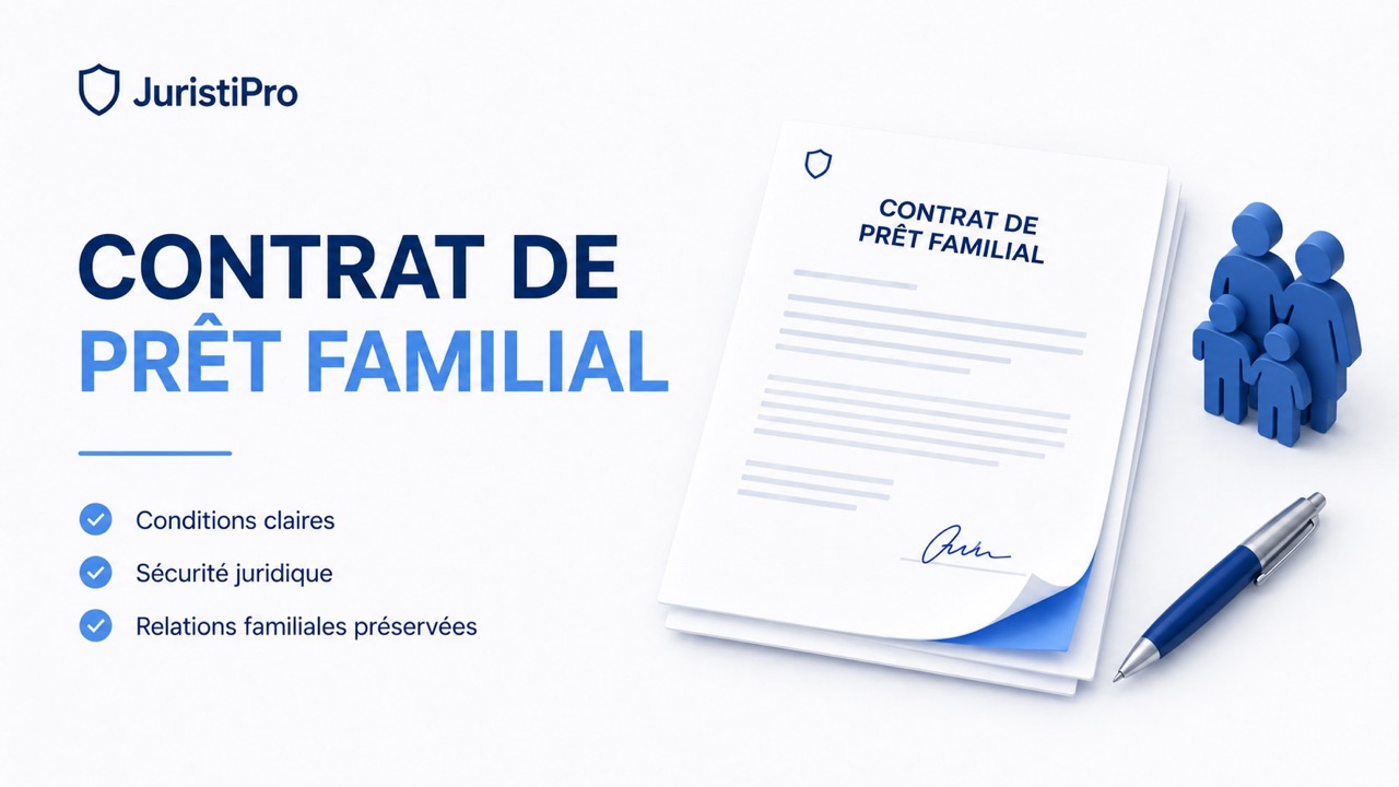 Modèle de contrat de prêt familial (PDF & Word)