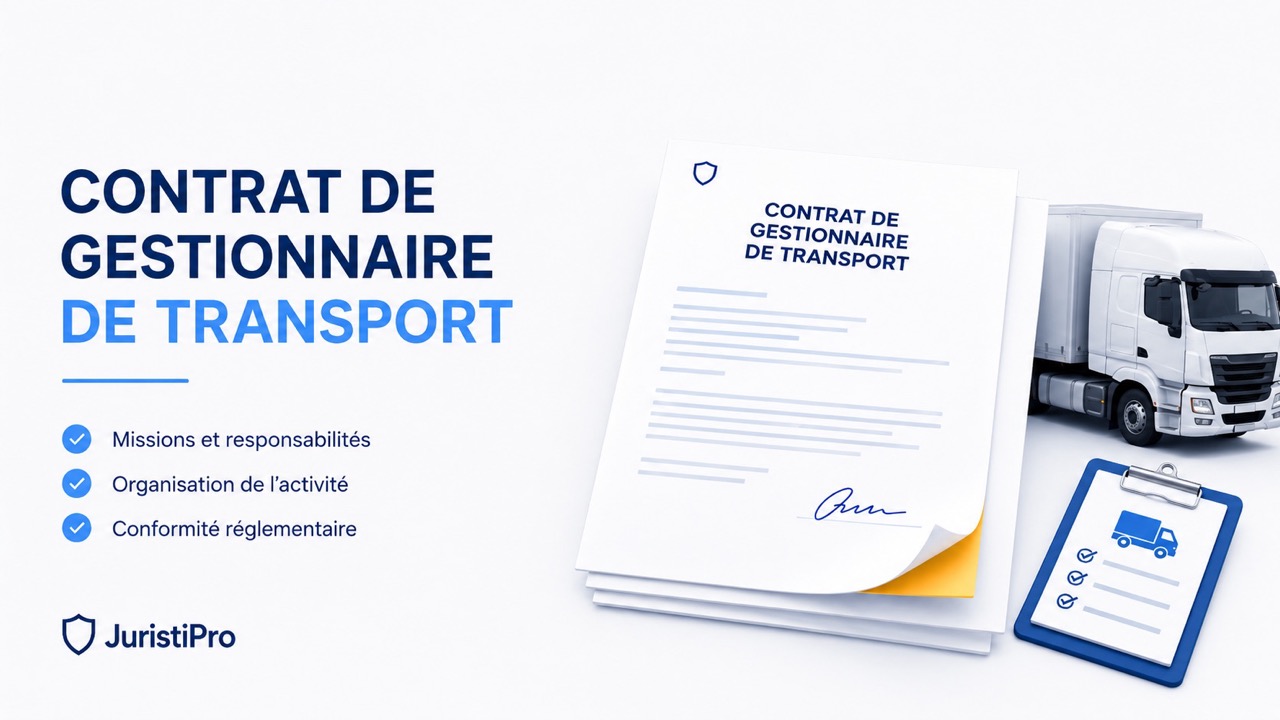 Modèle de contrat de gestionnaire de transport interne (PDF & Word)