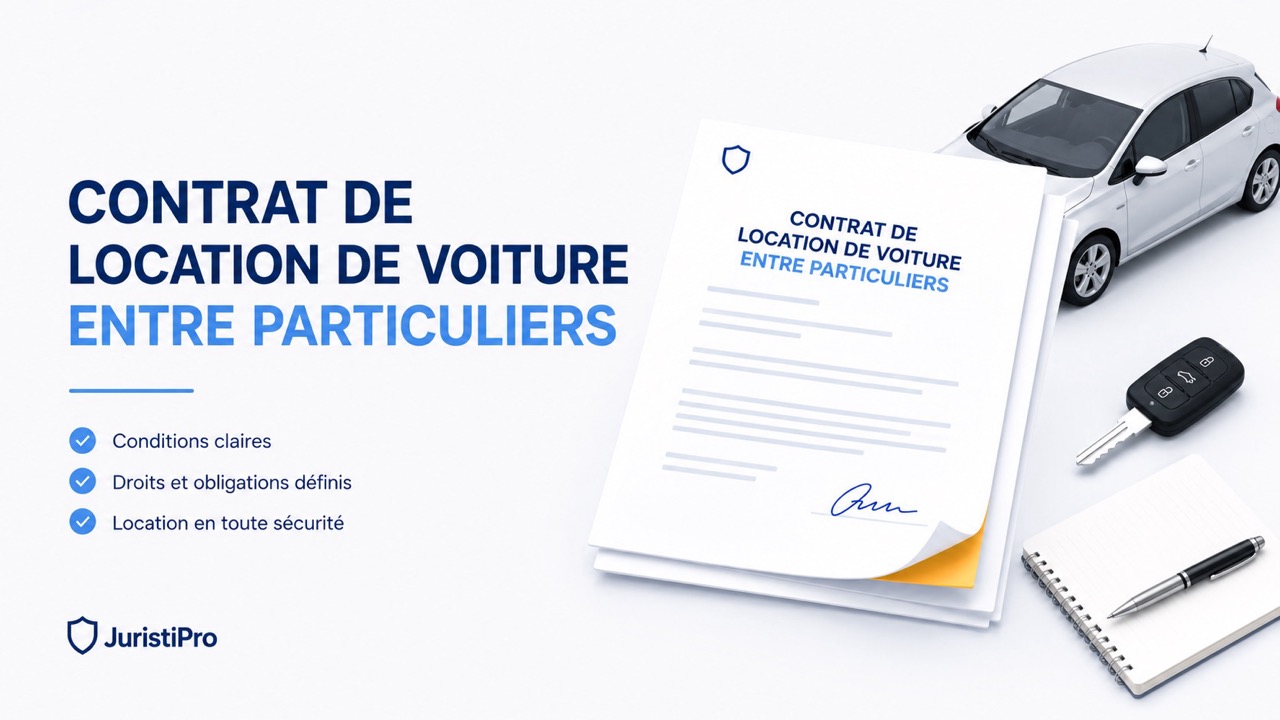 Modèle de contrat de location de voiture entre particuliers (Word & PDF)