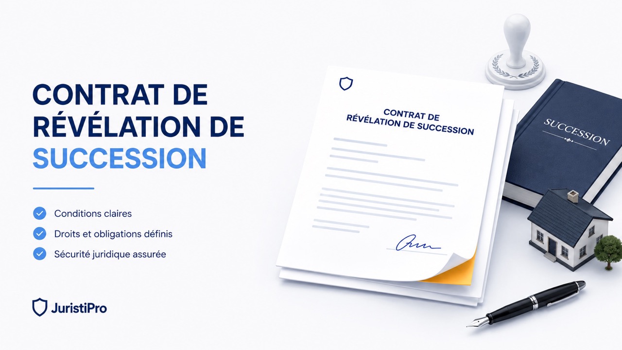Modèle de contrat de révélation de succession (Word & PDF)