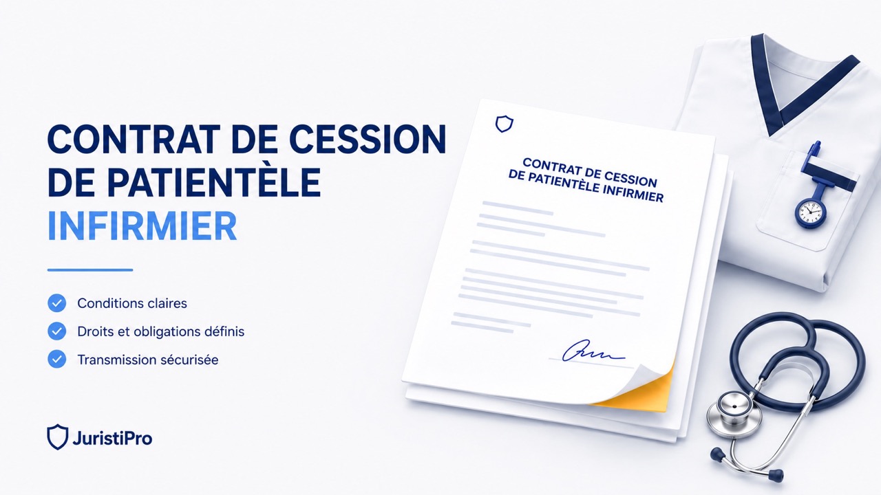Modèle de contrat de cession de patientèle infirmier (PDF & Word)