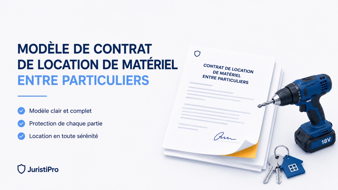 Modèle de contrat de location de matériel entre particuliers (PDF & Word)