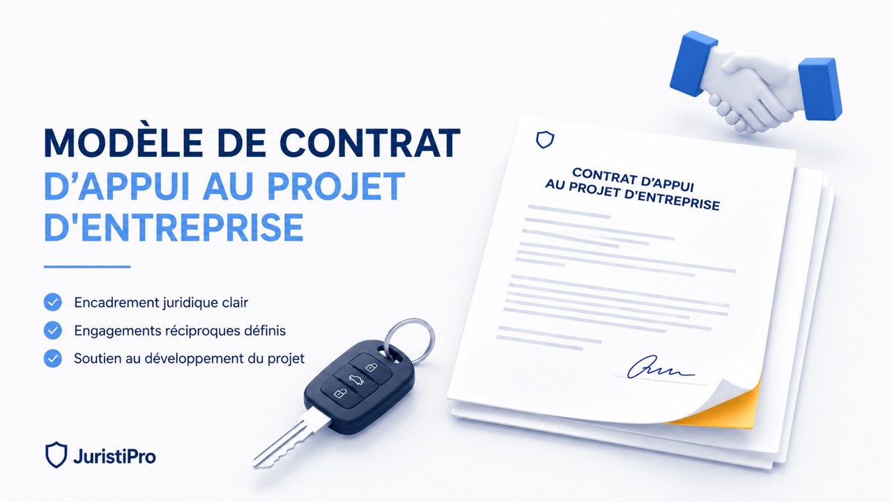 Modèle de contrat d'appui au projet d'entreprise (CAPE)