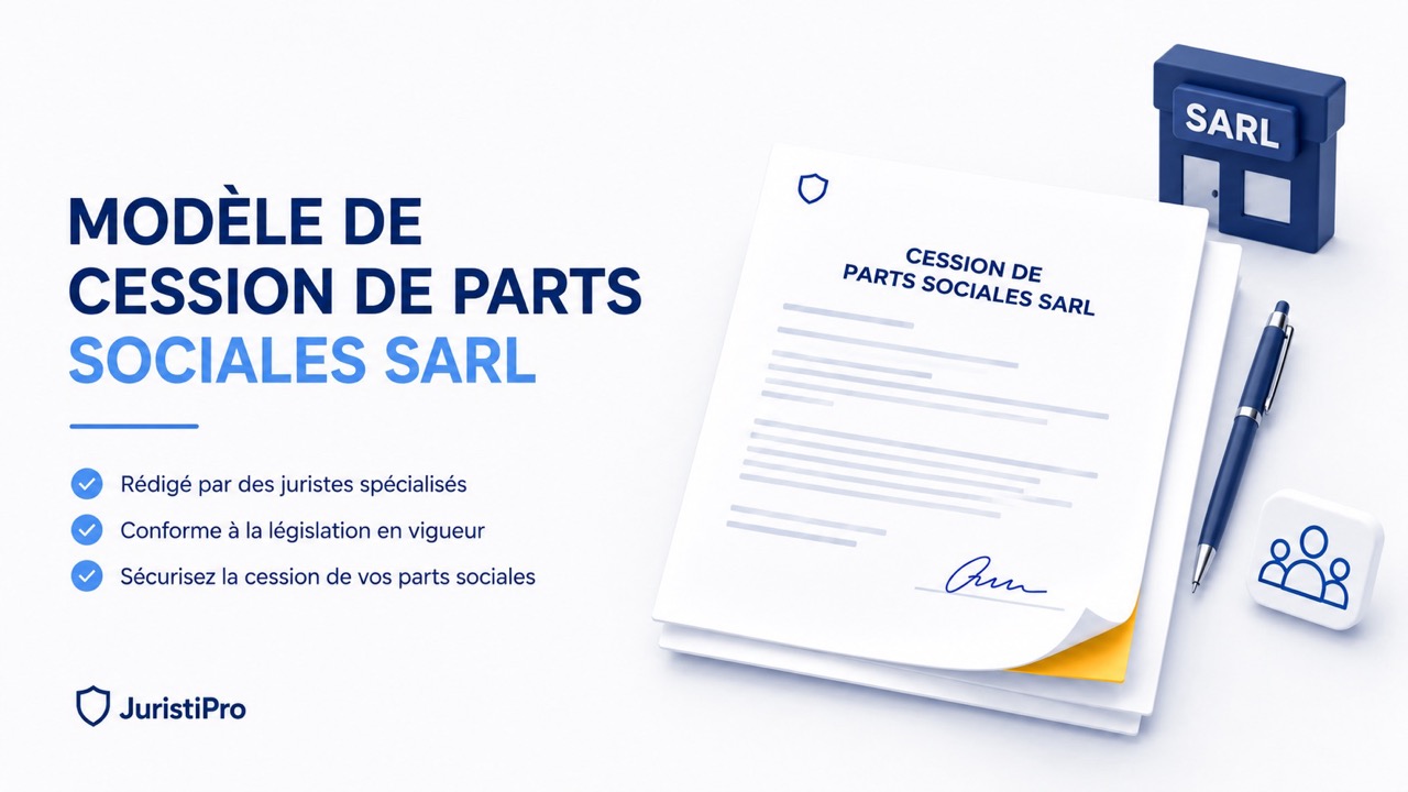 Modèle de Cession de Parts Sociales SARL (Word & PDF)