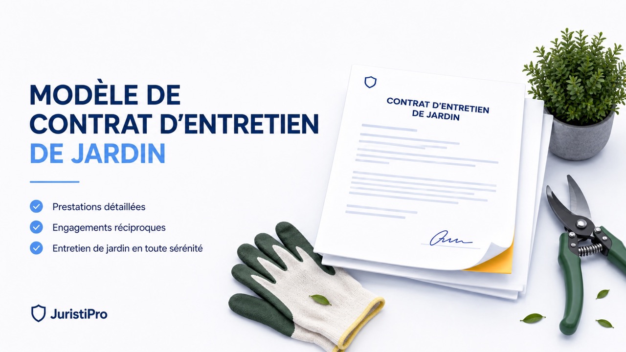 Modèle de contrat d'entretien de jardin (Word & PDF)