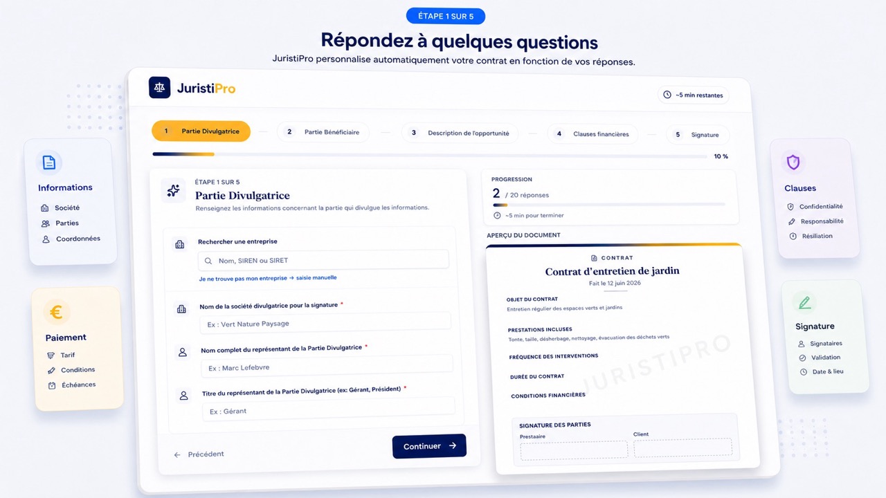 contrat d'entretien de jardin personnalisé