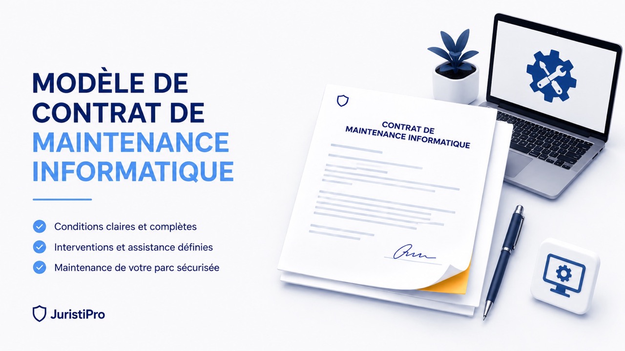 Modèle de contrat de maintenance informatique (Word & PDF)