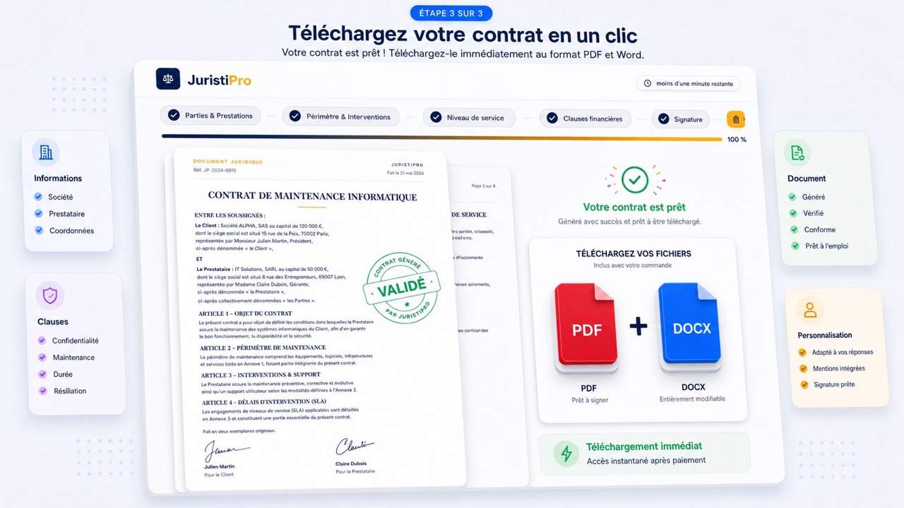 contrat de maintenance informatique