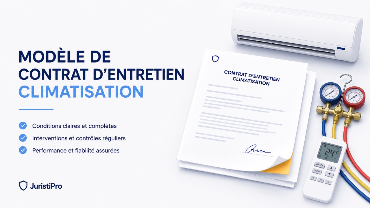 Modèle de contrat d'entretien de climatisation (Word & PDF)