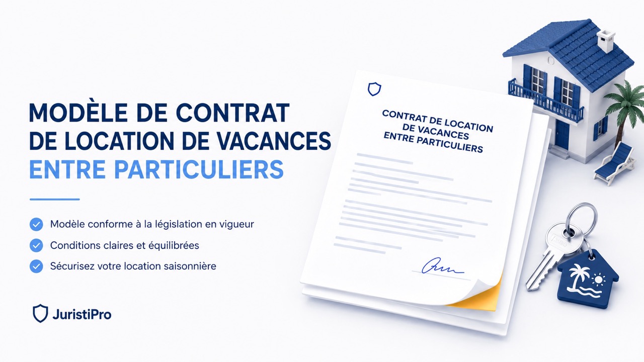 Modèle de contrat de location de vacances entre particuliers